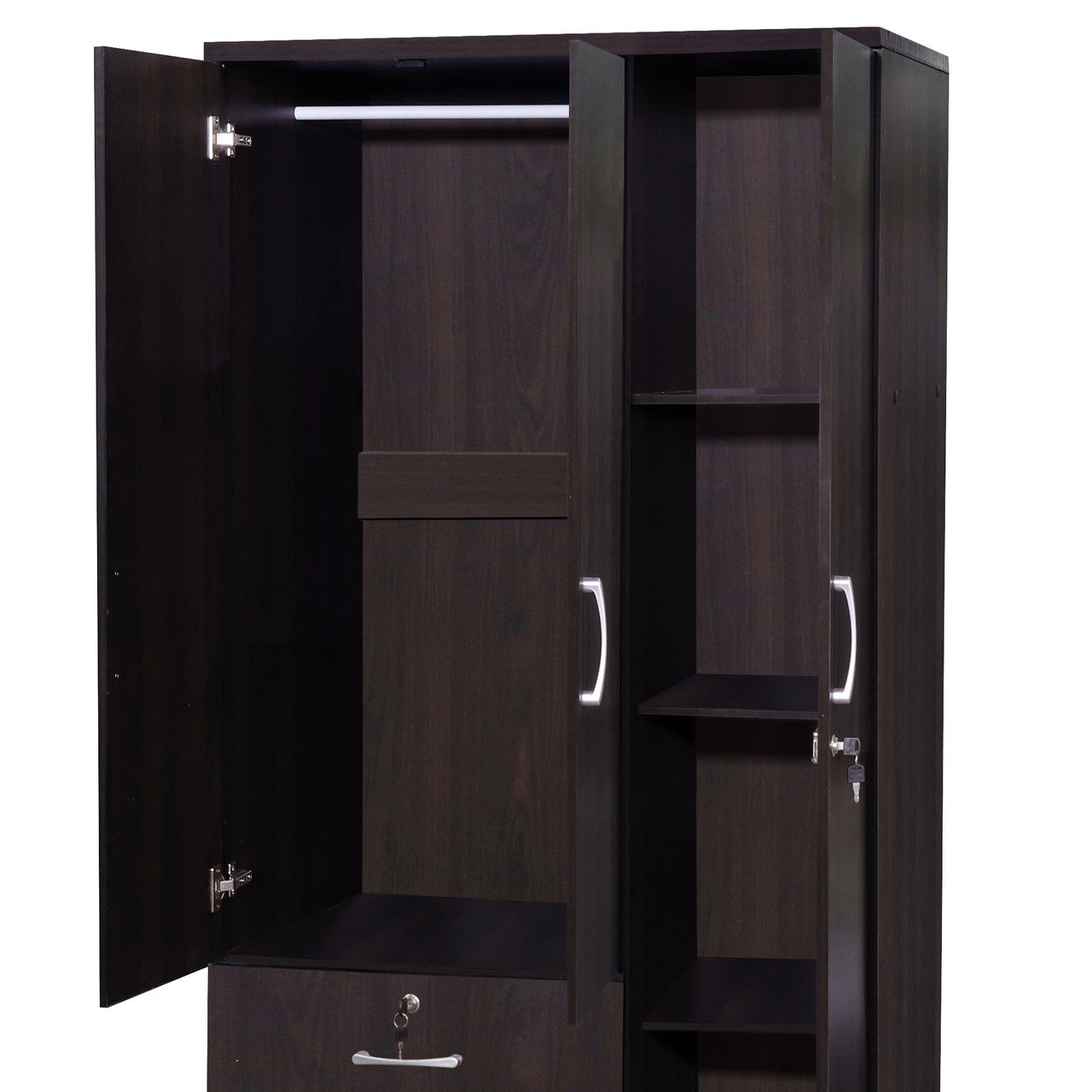 Go Green Woods Symphony Wardrobe Armoire Closet with Two Drawers