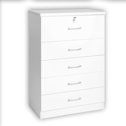 Go Green Woods Florence Wood 5 Drawer Dresser for Bedroom