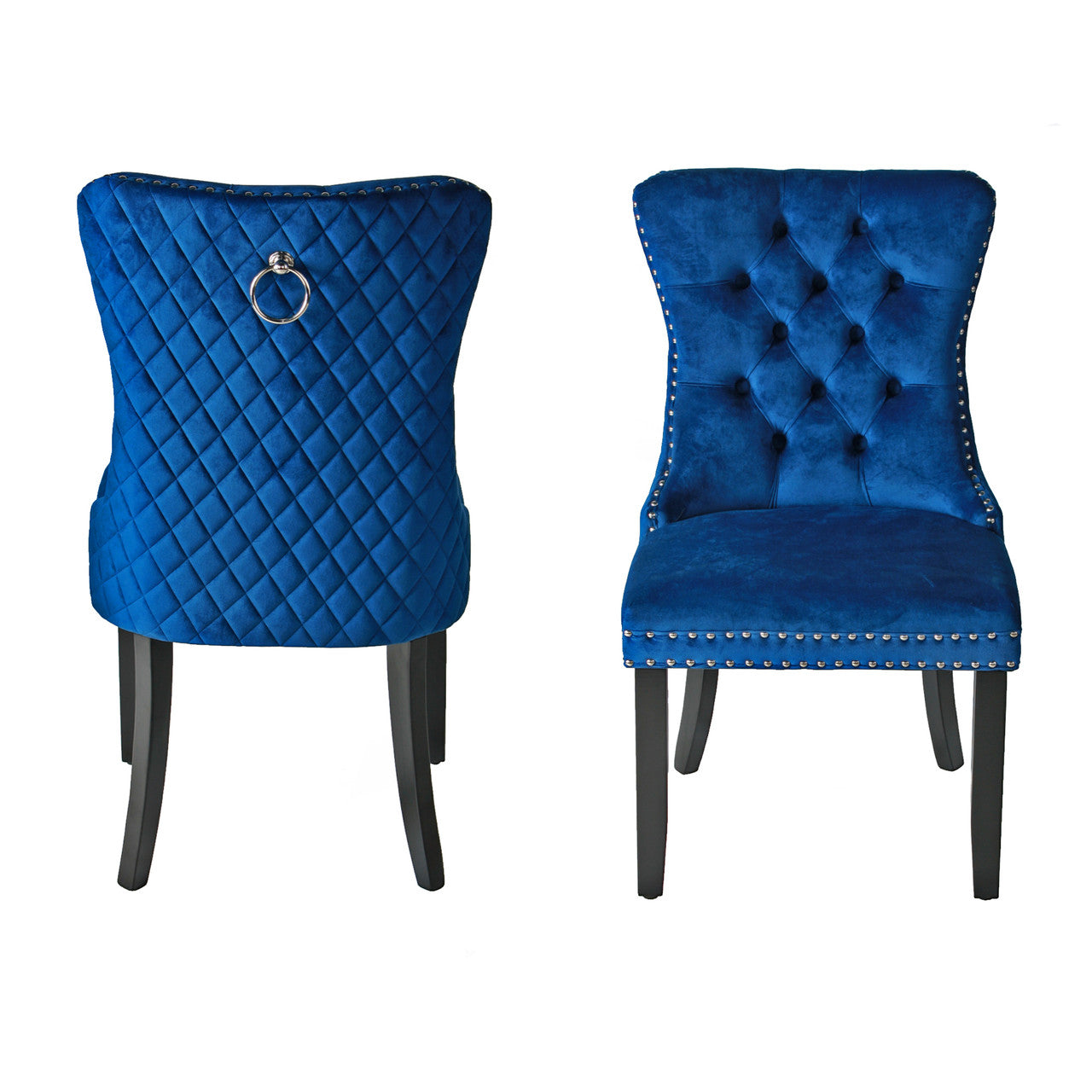 Go Green Woods Sofia Velvet Upholstered Tufted Dining Chair Set