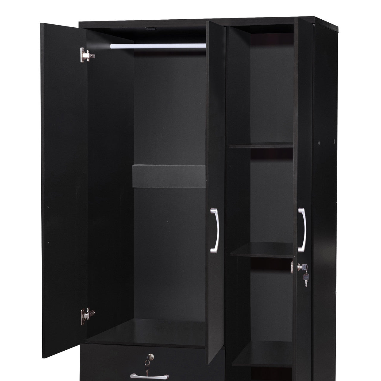 Go Green Woods Symphony Wardrobe Armoire Closet with Two Drawers