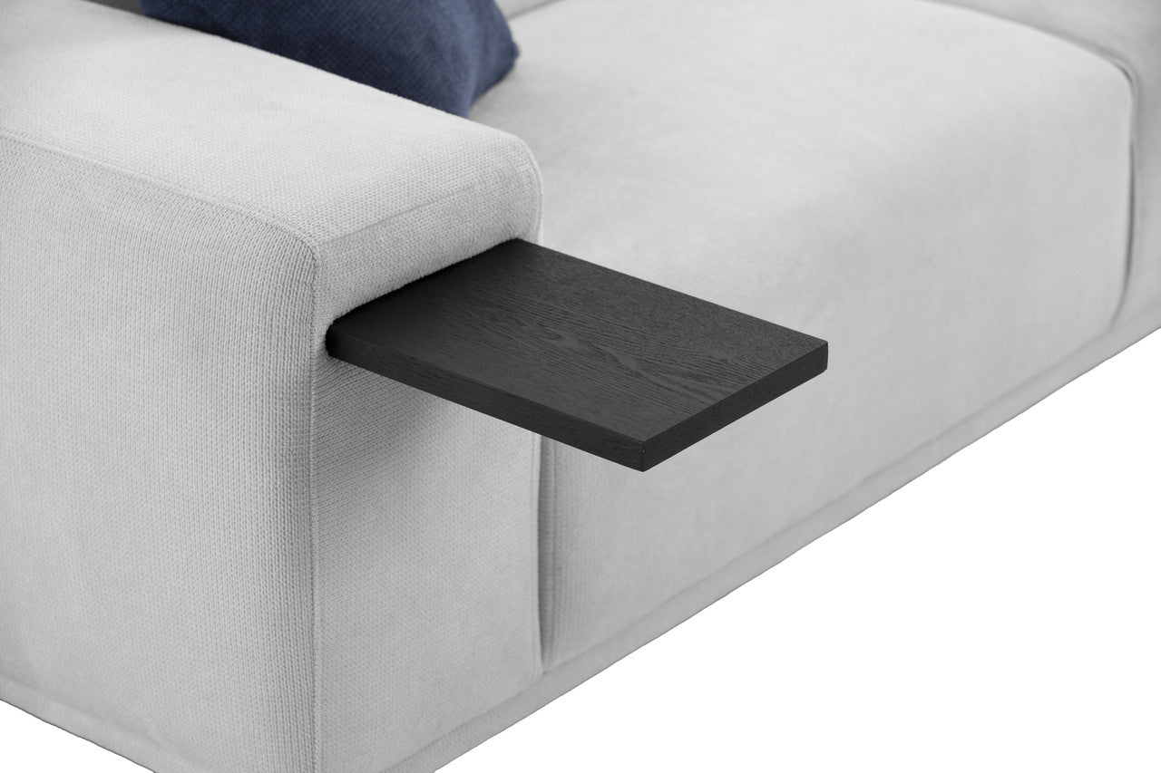 SereneSofas 3 Seater Sofa with 2 Stretchable Walnut Pad