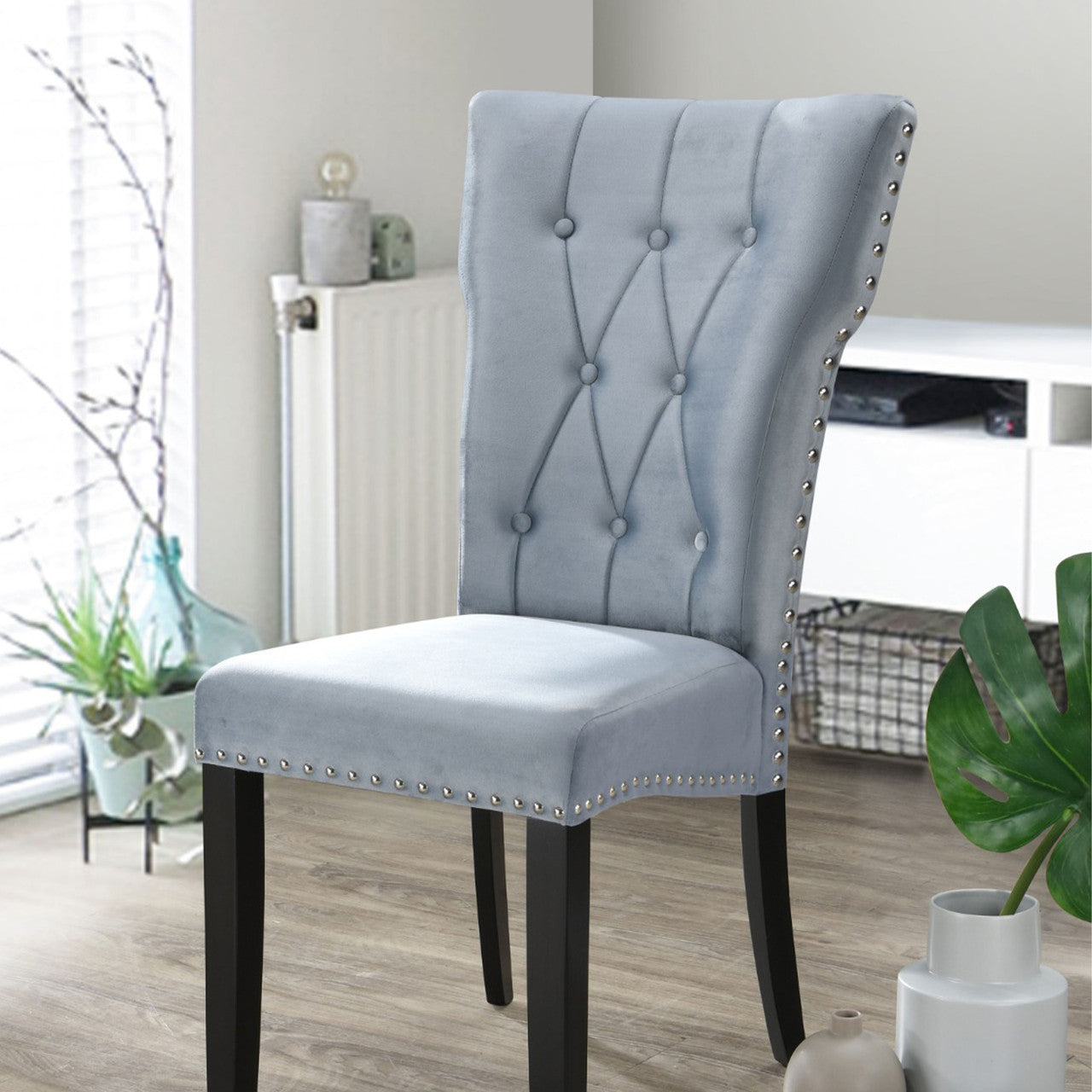 Go Green Woods La Costa Velvet Tufted Dining Chair Set of 2