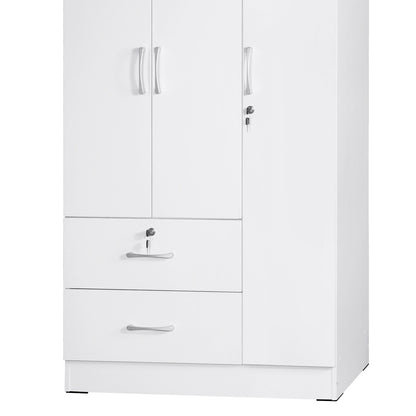 Go Green Woods Symphony Wardrobe Armoire Closet with Two Drawers