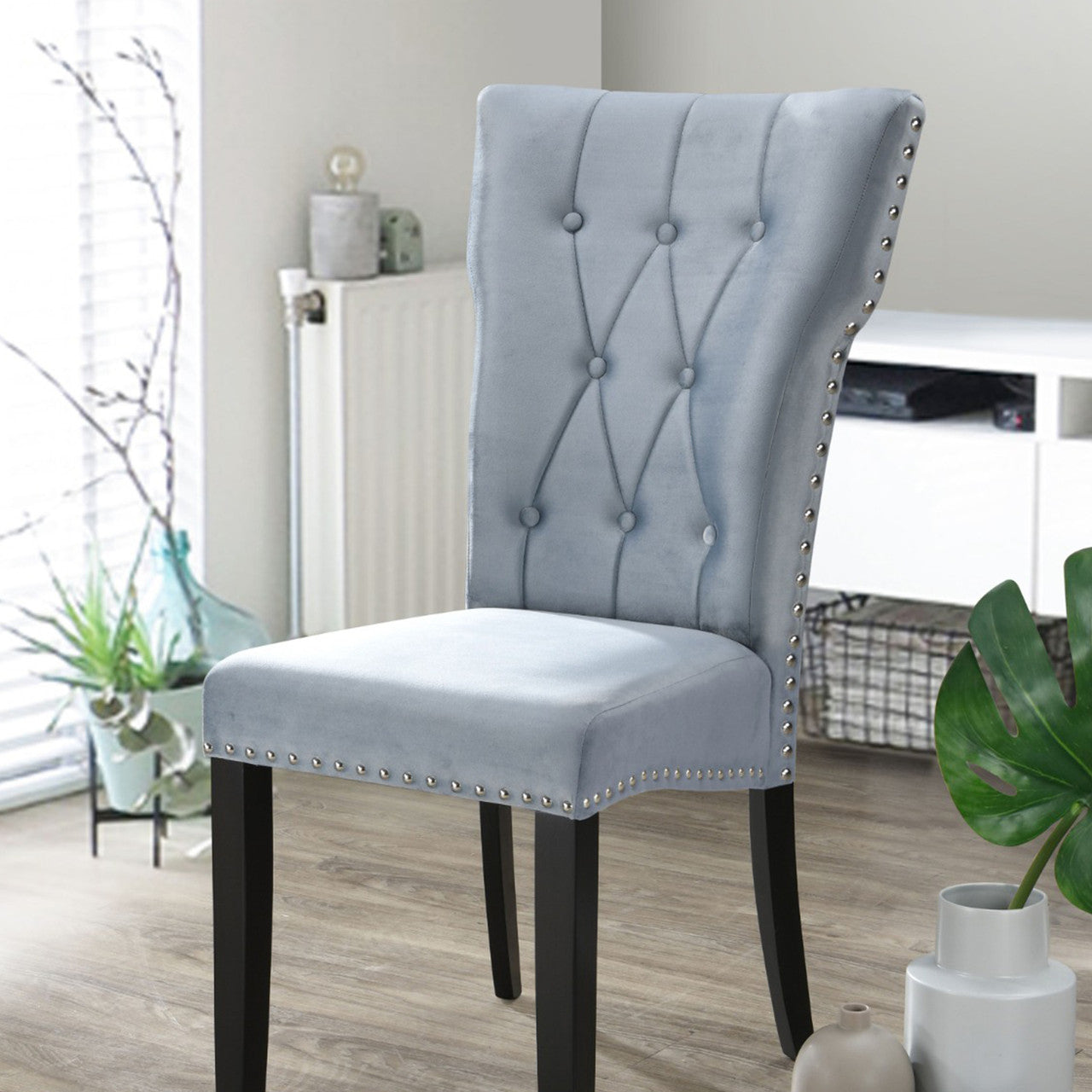 Go Green Woods La Costa Velvet Tufted Dining Chair Set of 2