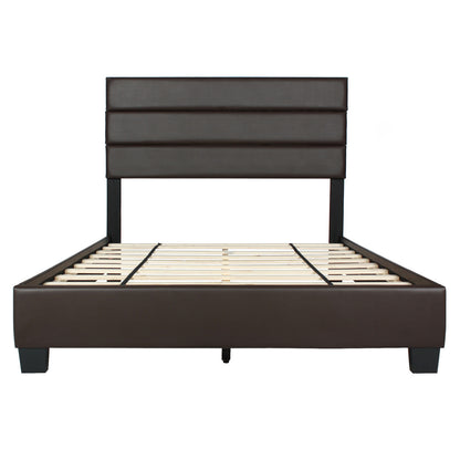 Go Green Woods Napoli Faux Leather Upholstered Platform Bed Queen