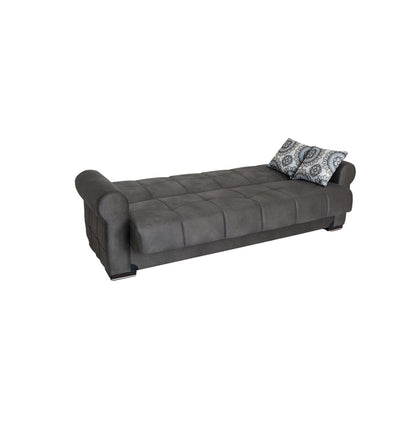 Togo Gray Tufted Back Sofa Bed