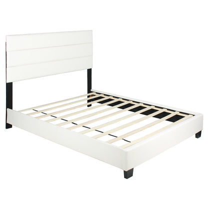 Go Green Woods Napoli Faux Leather Upholstered Platform Bed Twin