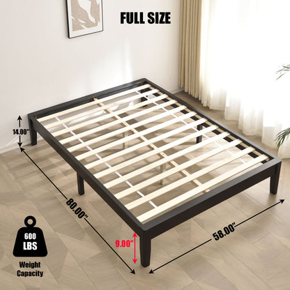 Go Green Woods Stella Solid Pine Wood Full Platform Bed Frame