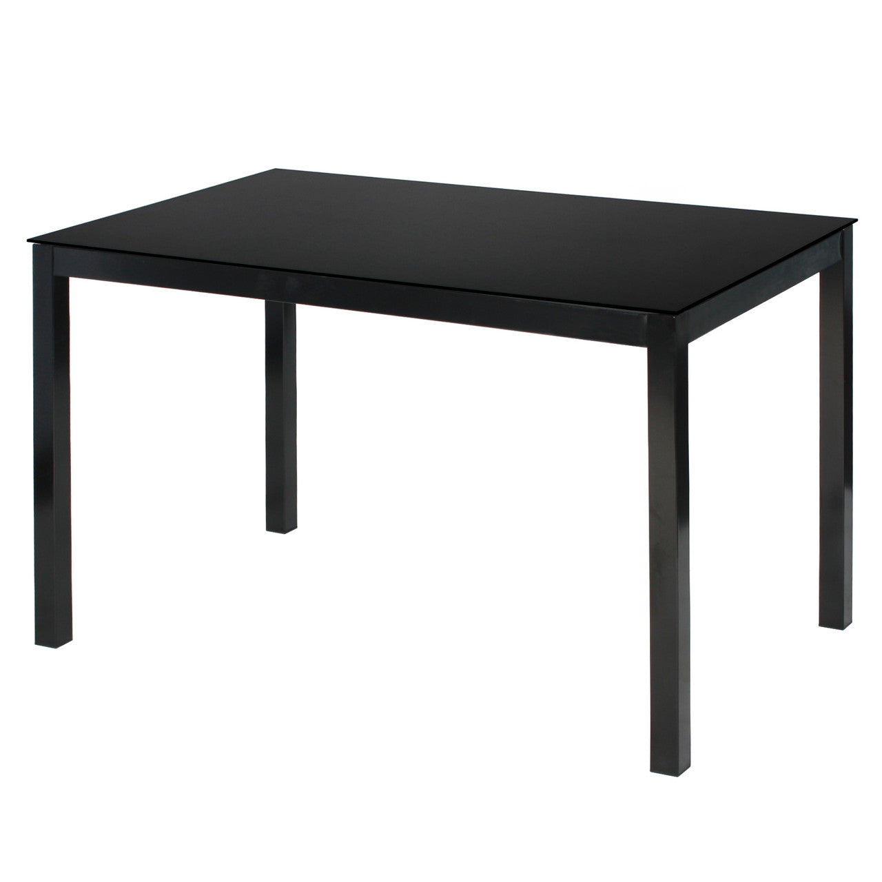 Go Green Woods Elliott Tempered Glass Metal Dining Table