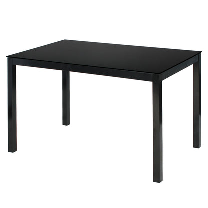 Go Green Woods Elliott Tempered Glass Metal Dining Table