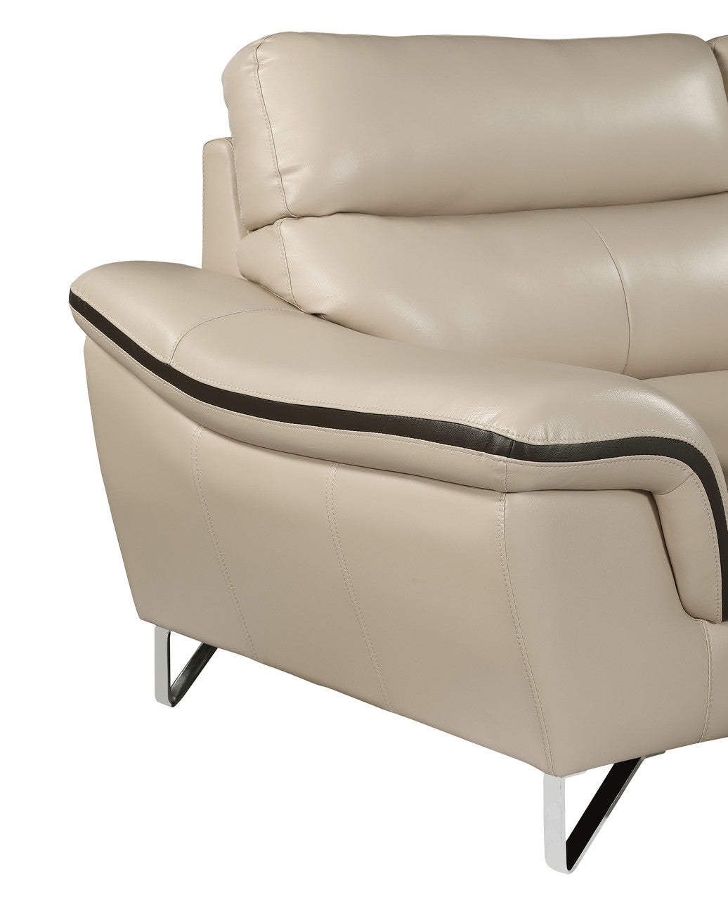 Enchantia Genuine Leather Loveseat