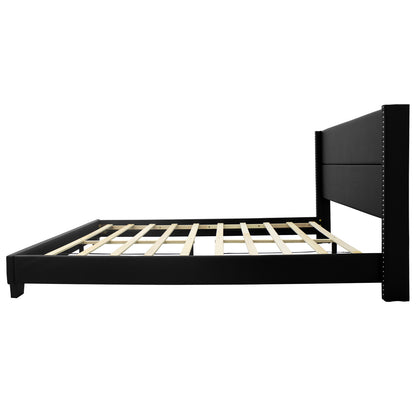 Go Green Woods Giulia Faux Leather Upholstered Full Platform Bed