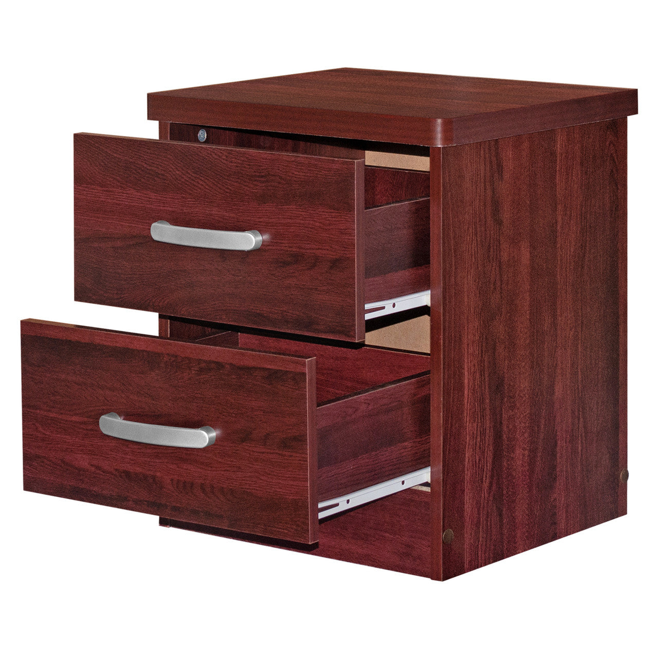 Go Green Woods Cindy Faux Wood 2 Drawer Nightstand