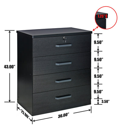 Go Green Woods Liz Super Jumbo 4 Drawer Storage Chest Dresser