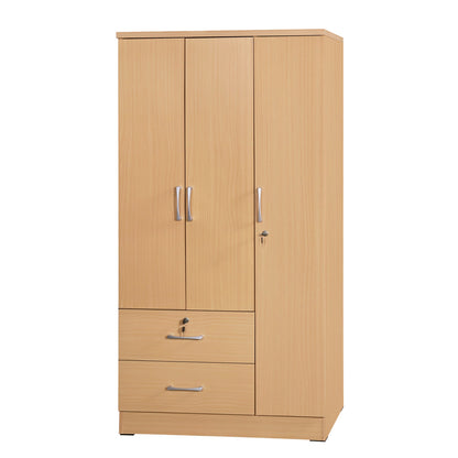 Go Green Woods Symphony Wardrobe Armoire Closet with Two Drawers