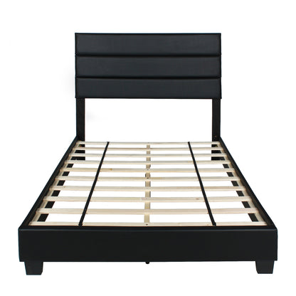 Go Green Woods Napoli Faux Leather Upholstered Platform Bed Queen