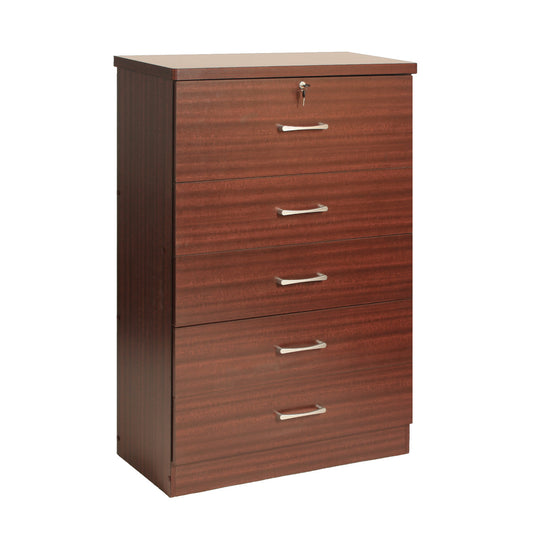 Go Green Woods Florence Wood 5 Drawer Dresser for Bedroom
