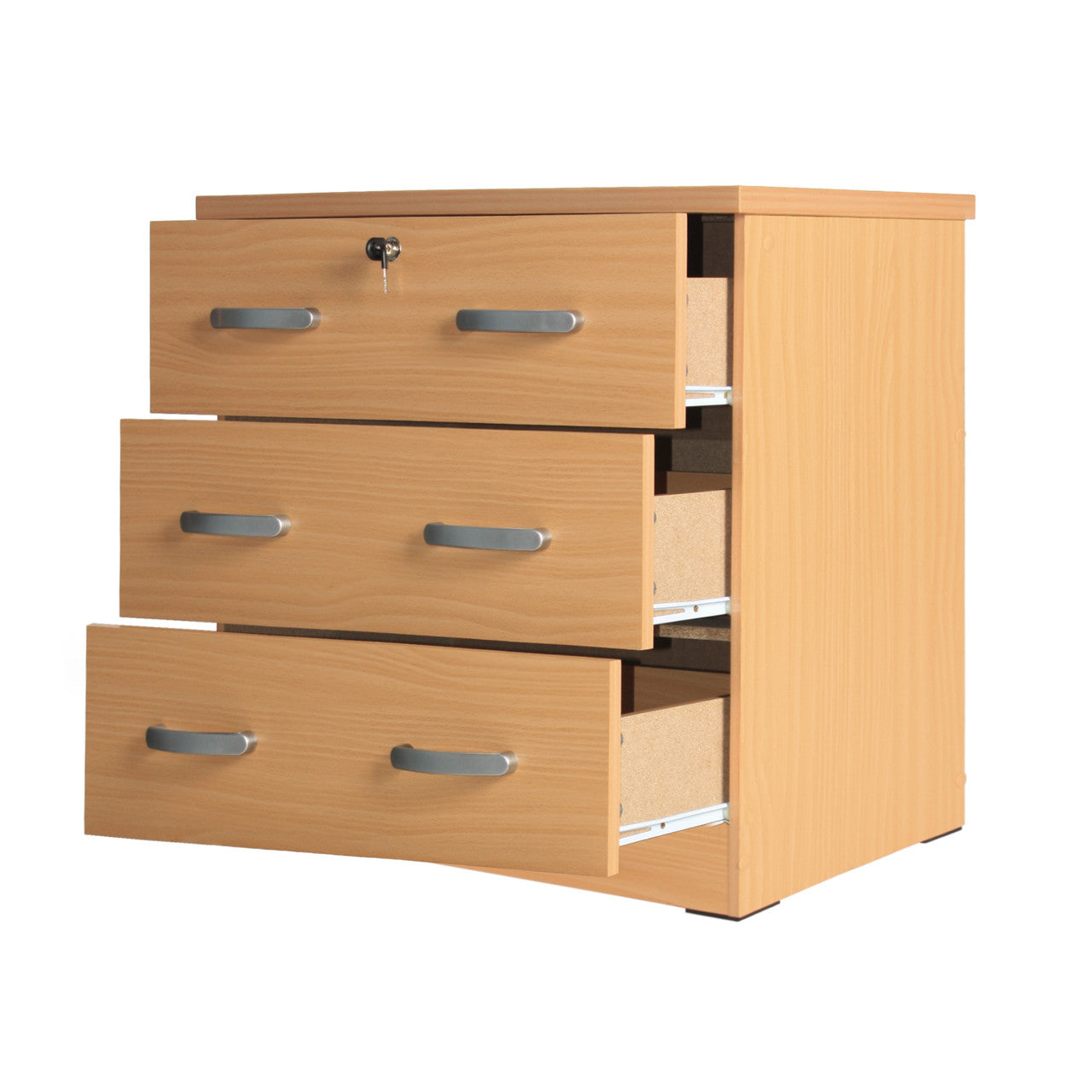 Go Green Woods Cindy Wooden 3 Drawer Chest Bedroom Dresser