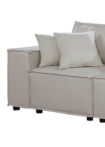 Elson Beige Linen Loveseat