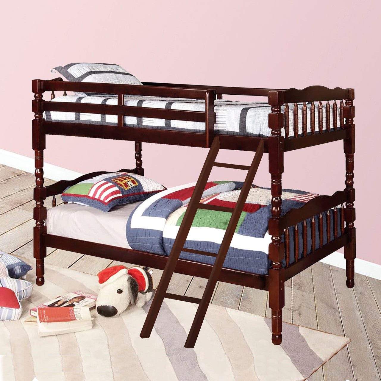 Go Green Woods Charlotte Twin Over Twin Solid Wood Bunk Bed