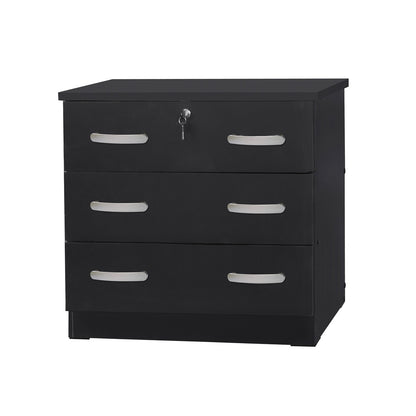 Go Green Woods Cindy Wooden 3 Drawer Chest Bedroom Dresser