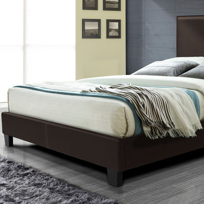 Go Green Woods Nora Faux Leather Upholstered Full Panel Bed
