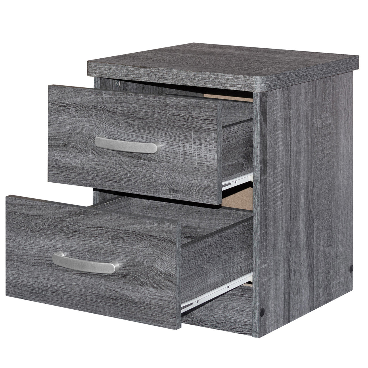 Go Green Woods Cindy Faux Wood 2 Drawer Nightstand