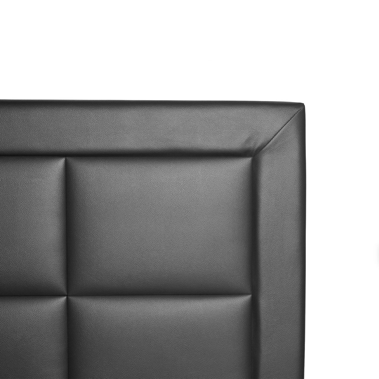 Go Green Woods Elegant Faux Leather Upholstered Panel Bed Twin