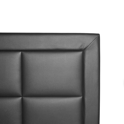 Go Green Woods Elegant Faux Leather Upholstered Panel Bed Twin