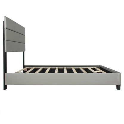 Go Green Woods Napoli Faux Leather Upholstered Platform Bed Twin