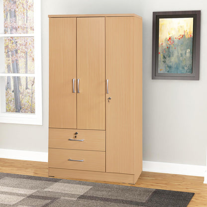 Go Green Woods Symphony Wardrobe Armoire Closet with Two Drawers