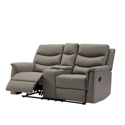 DreamSeat  2-Seater Motion Sofa Grey Pu