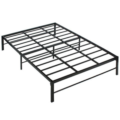 Go Green Woods Lily Foldable Welded Black Metal Platform Bed Frame Queen
