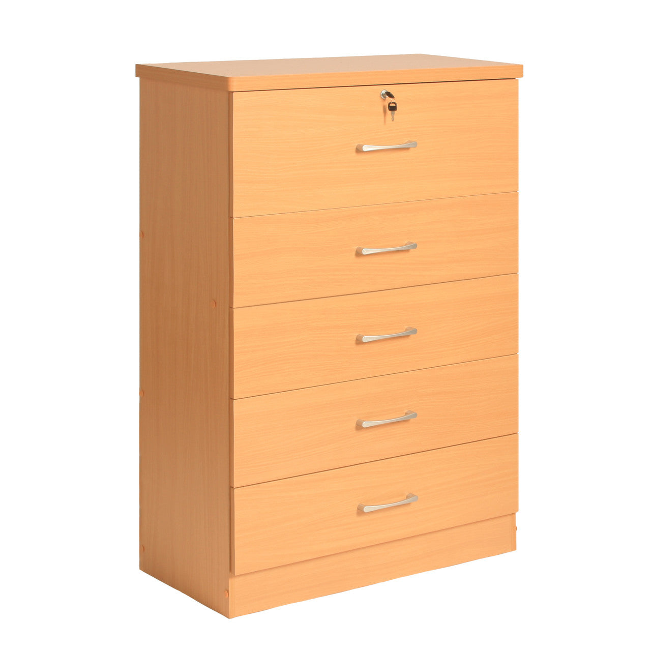 Go Green Woods Florence Wood 5 Drawer Dresser for Bedroom