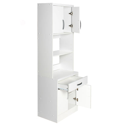 Go Green Woods Shelby Tall Wooden Kitchen Pantry