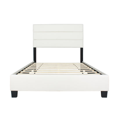 Go Green Woods Napoli Faux Leather Upholstered Platform Bed Twin