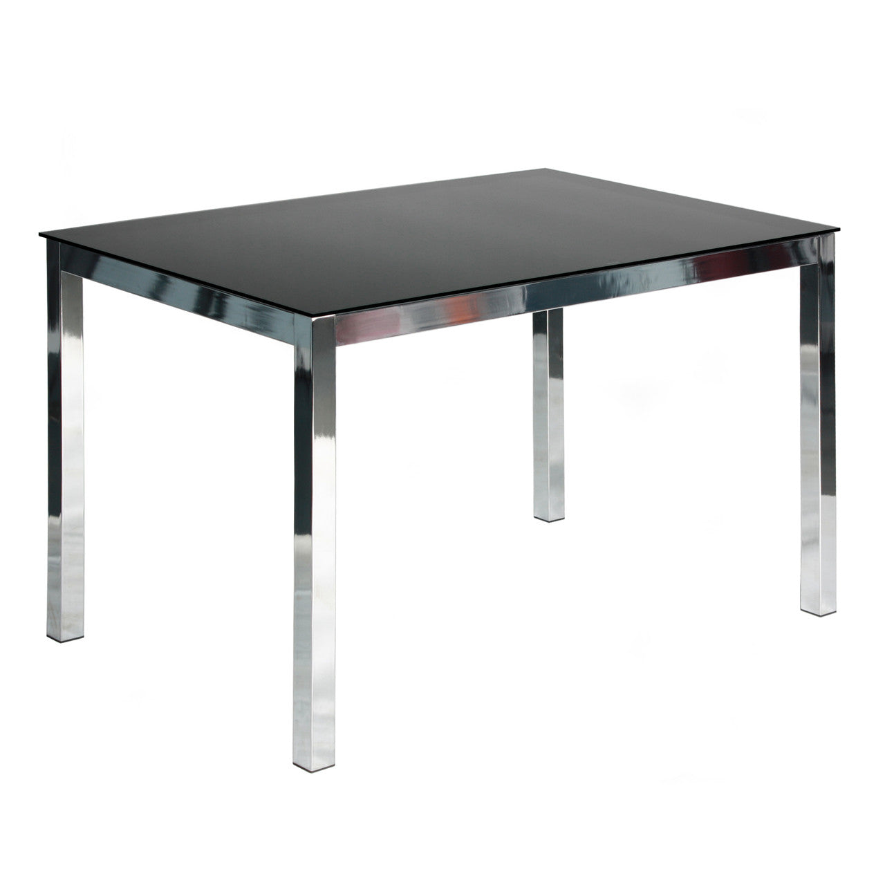 Go Green Woods Elliott Tempered Glass Metal Dining Table
