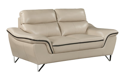 Enchantia Genuine Leather Loveseat