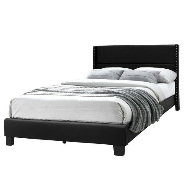 Go Green Woods Giulia Faux Leather Upholstered Full Platform Bed