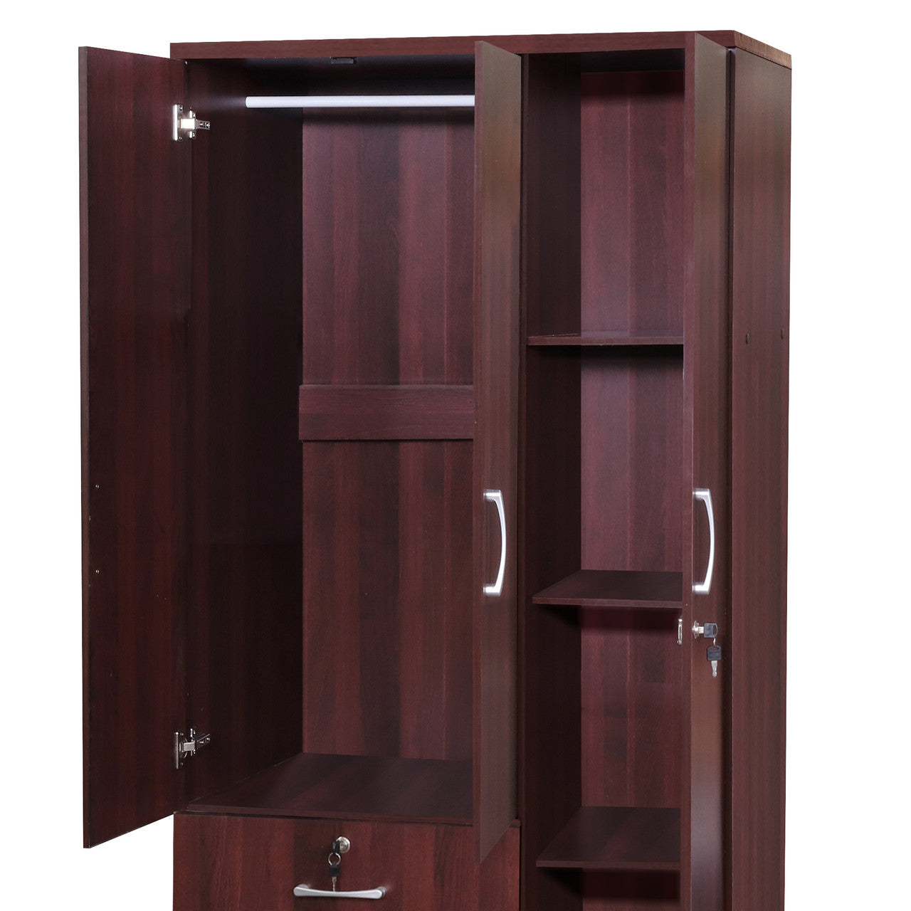 Go Green Woods Symphony Wardrobe Armoire Closet with Two Drawers