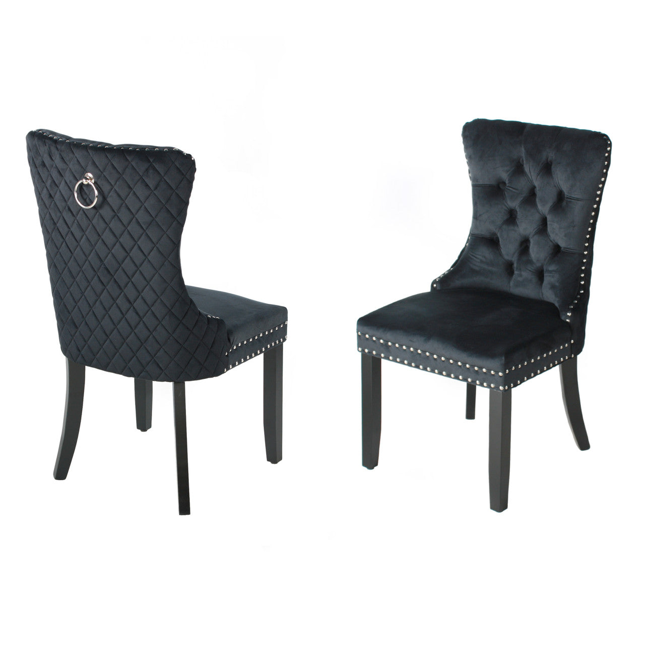 Go Green Woods Sofia Velvet Upholstered Tufted Dining Chair Set