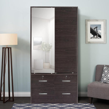 Go Green Woods Sarah Double Sliding Door Armoire with Mirror