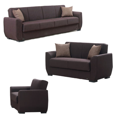 Karen Dark Brown Fabric Chair