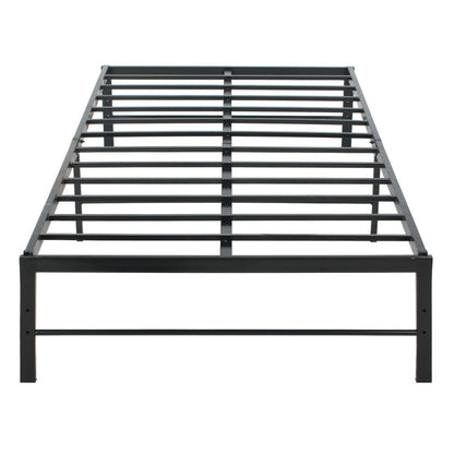 Go Green Woods Lily Foldable Welded Black Metal Platform Bed Frame Twin