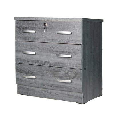 Go Green Woods 3 Drawer Engineered Wood Chest Bedroom Dresser