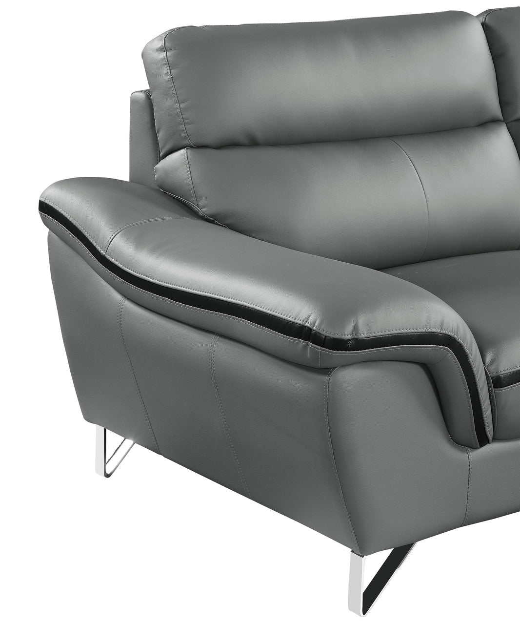 Celestial Genuine Leather Loveseat