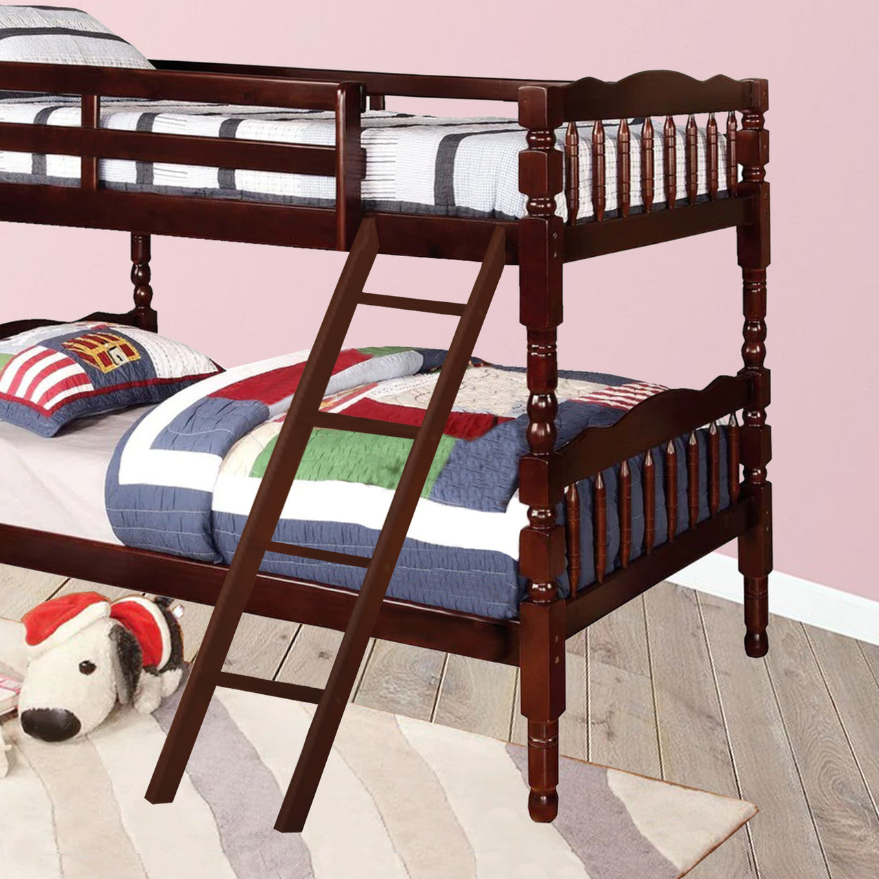 Go Green Woods Charlotte Twin Over Twin Solid Wood Bunk Bed
