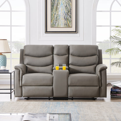 DreamSeat  2-Seater Motion Sofa Grey Pu