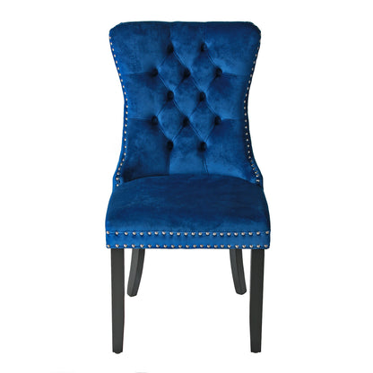 Go Green Woods Sofia Velvet Upholstered Tufted Dining Chair Set