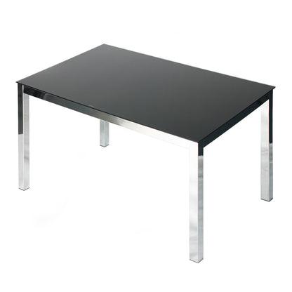 Go Green Woods Elliott Tempered Glass Metal Dining Table
